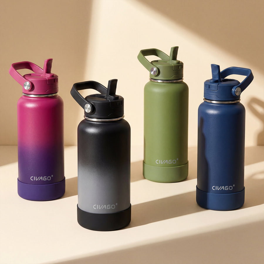 CIVAGO New FlexFlow Stainless Steel Insulated Bottle